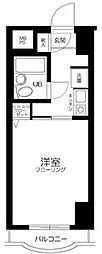 サンシティ祐天寺1 1Kの間取図画像
