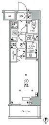 スカイコート中野沼袋 1Kの間取図画像