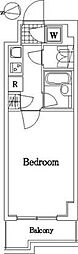 ルーブル蒲田参番館 1Kの間取図画像