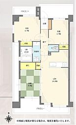 ライオンズマンション八王子第8 3LDKの間取図画像