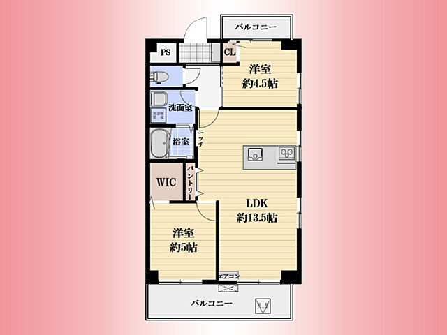 間取り コンフォート橋本 4階/-