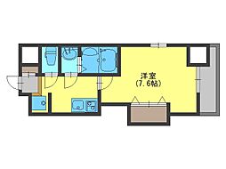 Osaka Metro千日前線 今里駅 徒歩8分の賃貸マンション 13階1Kの間取り