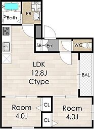 間取図画像 2LDK