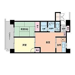 幸田マンション 2LDKの間取図画像