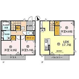 かぼく南棟 3LDKの間取図画像