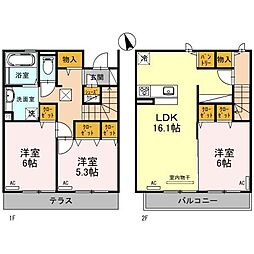 かぼく南棟 3LDKの間取図画像