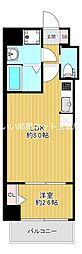 スワンズシティ大阪クレアスト 1LDKの間取図画像