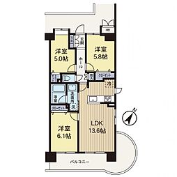 間取図画像 3LDK