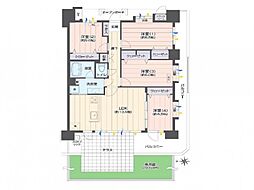 レーベンスクエア藤沢プレイジアム 4LDKの間取図画像