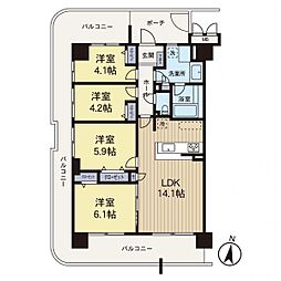モア・ステージ大和ライラックの街 4LDKの間取図画像