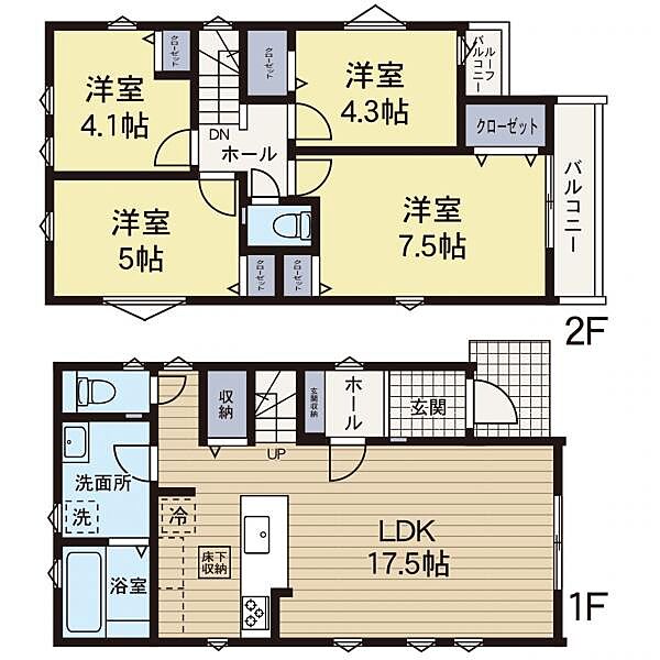間取りを拡大表示