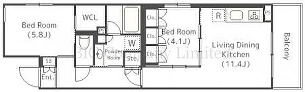 コスモグラシア学芸大学 ｜東京都世田谷区下馬6丁目(賃貸マンション2LDK・3階・55.11㎡)の写真 その2