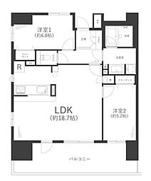 間取図画像 2LDK