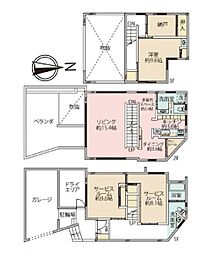 中古戸建　港南台 1SLDKの間取り