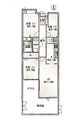 間取図画像 3LDK