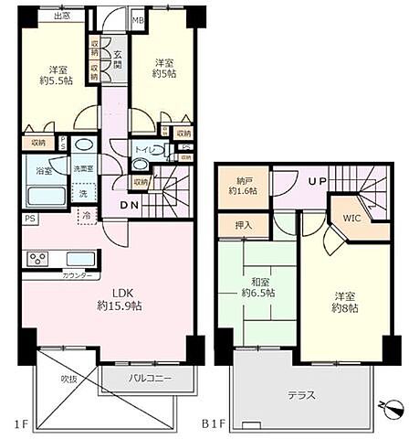 間取り ビアンヌール白鷺 1階/-
