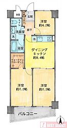 板橋ハイタウン 3DKの間取図画像