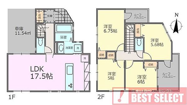 間取りを拡大表示