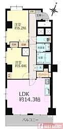 桜台ハイライズ 2LDKの間取図画像