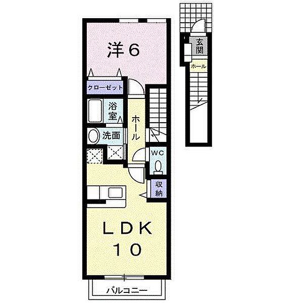 チアーズ ｜長野県千曲市大字屋代(賃貸アパート1LDK・2階・42.37㎡)の写真 その2