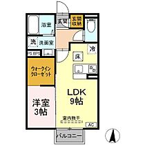 エスポワール岩船C 203 ｜ 長野県中野市大字岩船（賃貸アパート1LDK・2階・33.39㎡） その2