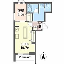 シャーメゾン　こまち  ｜ 長野県長野市吉田３丁目（賃貸マンション1LDK・2階・38.95㎡） その2