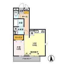 イナダ　バイシュライン 301 ｜ 長野県長野市稲田３丁目（賃貸アパート1LDK・3階・34.89㎡） その2