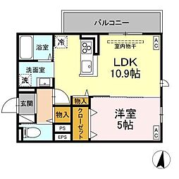間取図画像 1LDK