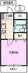 平林ピア3 1Kの間取図画像