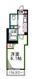 東京メトロ丸ノ内線 南阿佐ケ谷駅 徒歩3分の賃貸アパート 2階1Kの間取り