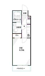 東京メトロ丸ノ内線 東高円寺駅 徒歩7分の賃貸マンション 1階1Kの間取り