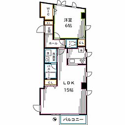 JR総武線 阿佐ケ谷駅 徒歩4分の賃貸マンション 3階1LDKの間取り