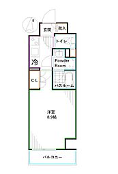 東京メトロ丸ノ内線 中野富士見町駅 徒歩3分の賃貸マンション 5階1Kの間取り