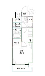 パークアクシス東高円寺 ワンルームの間取図画像
