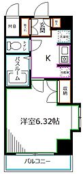 スペーシア高円寺2 1Kの間取図画像