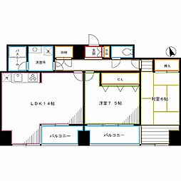 D-RHOMES中野 2LDKの間取図画像