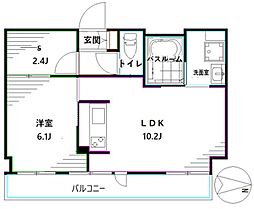 山手杉並ビル 1SLDKの間取図画像