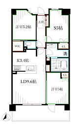 トラープランド蒼麗館 1階2SLDKの間取り