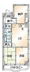 Uresidence三鷹 3LDKの間取図画像