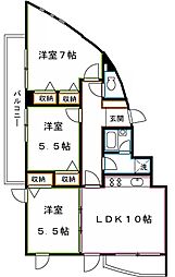 TREFALCO 3LDKの間取図画像