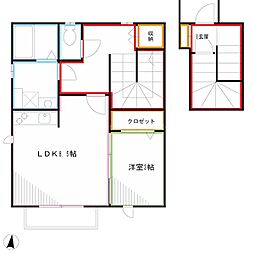 maia 1LDKの間取図画像