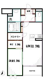 セリーズ3 1LDKの間取図画像