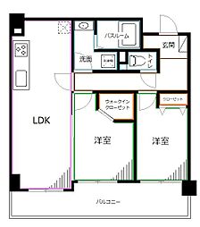 COMFORIA西荻窪 2LDKの間取図画像