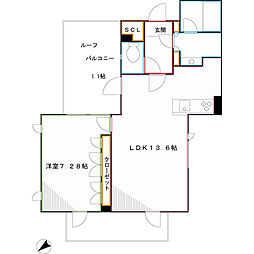 auikugayama 1LDKの間取図画像