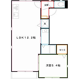 ギャラント・ハピネス 1LDKの間取図画像