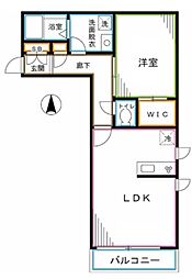 JR中央本線 荻窪駅 徒歩9分の賃貸アパート 2階1LDKの間取り