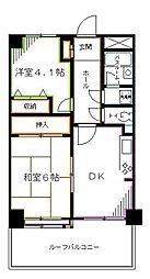 荻窪三丁目シティハウス 2Kの間取図画像