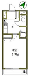 エミネンス 1Kの間取図画像