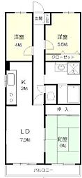 グランシティ小金井 3LDKの間取図画像