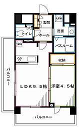 プレミアコンフォート西荻窪 1LDKの間取図画像